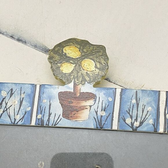 Vtg Exposures Hand Painted "January" Months of the Year 4X6 Picture Frame Winter - Picture 7 of 14